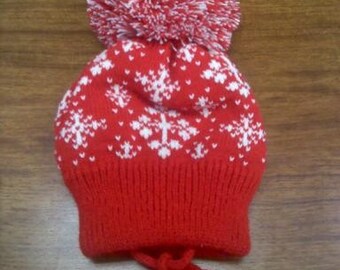 Capoverde Cappello donna a maglia con pon pon vera pelliccia Capoverde