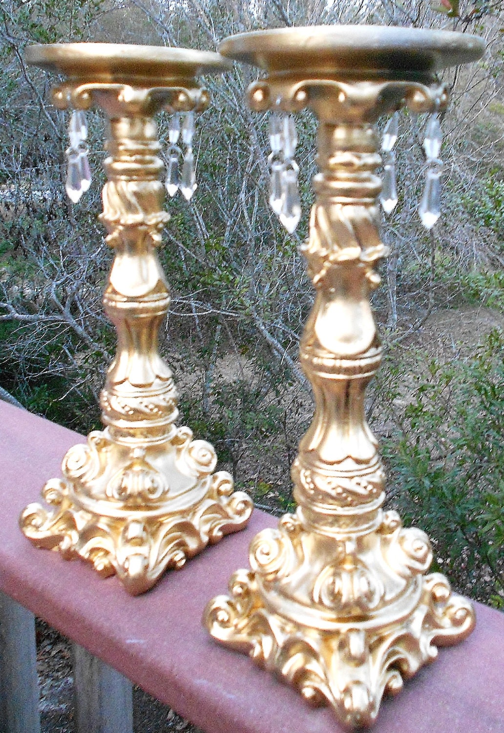 Crystal Delight Metallic Gold 10 Candle by PetiteSophisticateDz