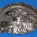 1984 Right To Bear Arms Gunmetal Gray Belt Buckle - Serial No. H 1605