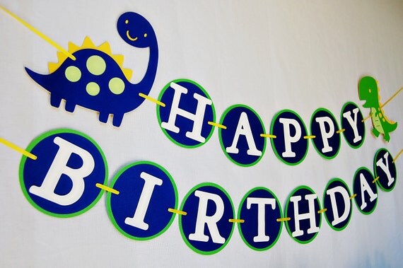 DinoROAR Happy Birthday Banner for Boys Il_570xn