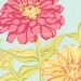 Fabric 1 Yard ESTRELLA Valori Wells Baby Blue Sky ZINNIAS Zinnia Blooms Free Spirit Flowers Quilting Sewing