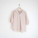 vintage 1950s champagne chiffon blouse with sailor collar
