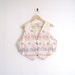 sale - vintage pastel elephant vest // ethnic indian print