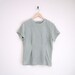vintage pale jade green silk shirt with back buttons