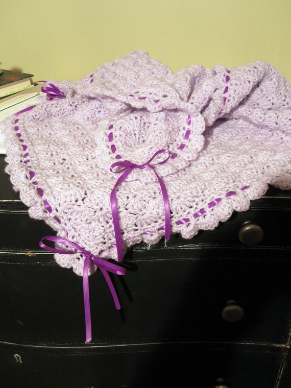 Lavender Baby Blanket