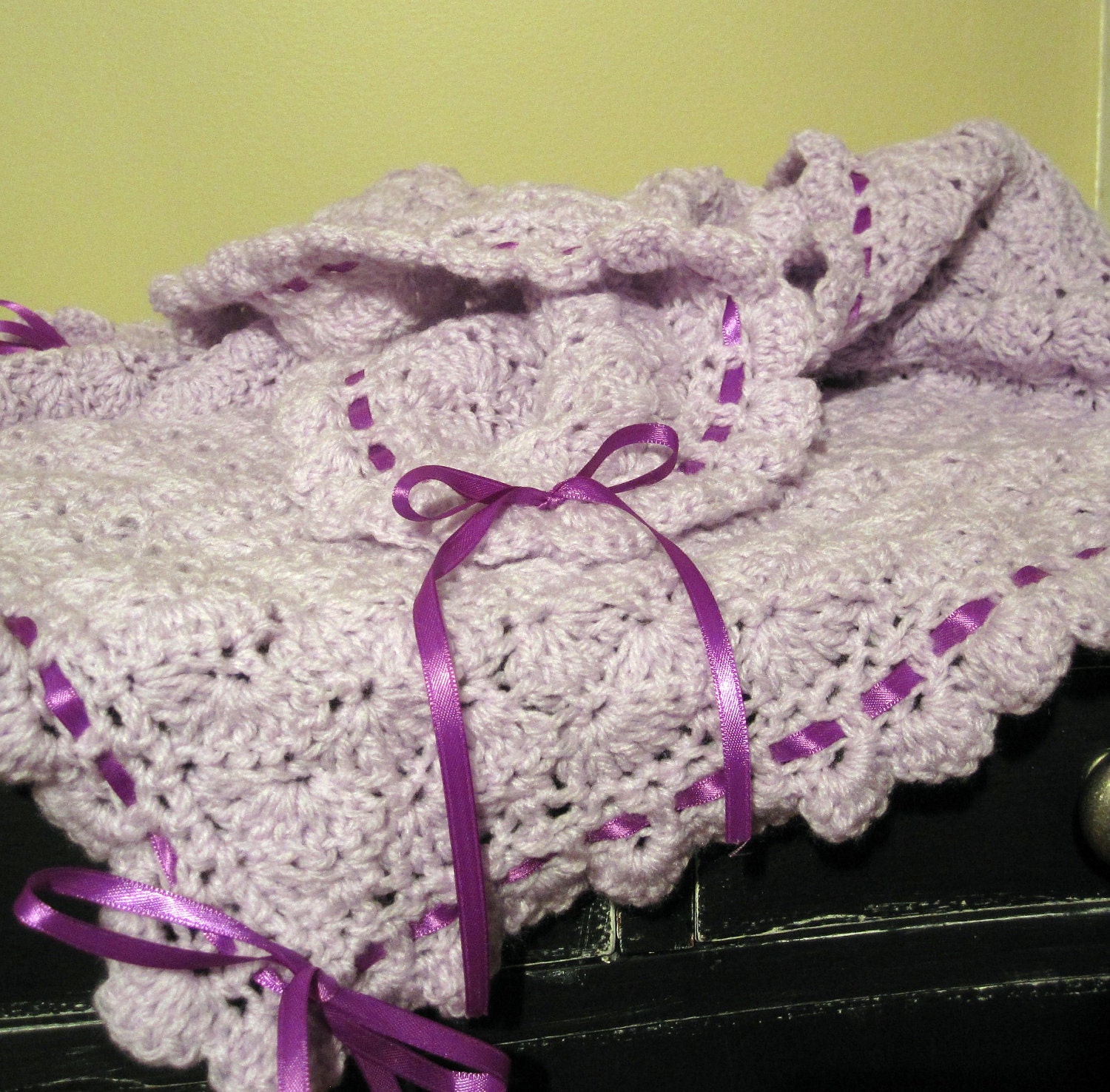 Lavender Baby Blanket