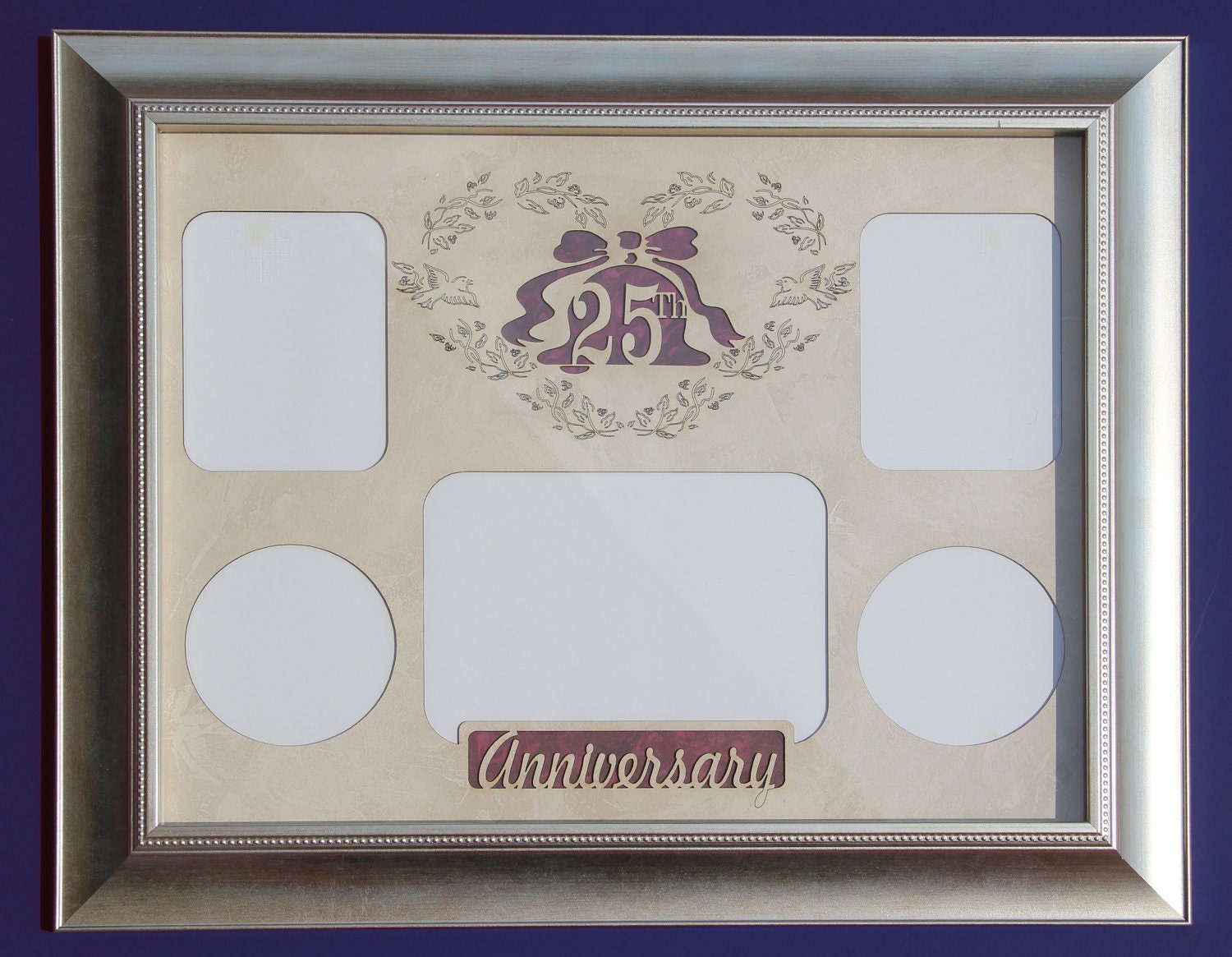 25th Wedding Anniversary Personalized Picture Frame
