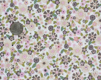 Half Yard Cookery Floral in Grey, ABC Cookery, by Alexander Henry, 100% Cotton Fabric