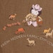 Fat Quarter Playing Horses on Brown, Far, Far Away III by Heather Ross for Kokka Fabrics