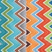 LAST Fat Quarter Bundle Stitch Chevrons in Lagoon and Garden, 100% Organic Cotton, Betz White, Robert Kaufman Fabrics