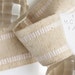 2 Yards Pink and White Striped Edge Burlap Ribbon, 1.5 Inch Width