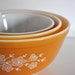 Pyrex Butterfly Gold Mixing Bowls