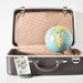 Dark Brown Vinyl Suitcase - The Wallstreeter by Earhart