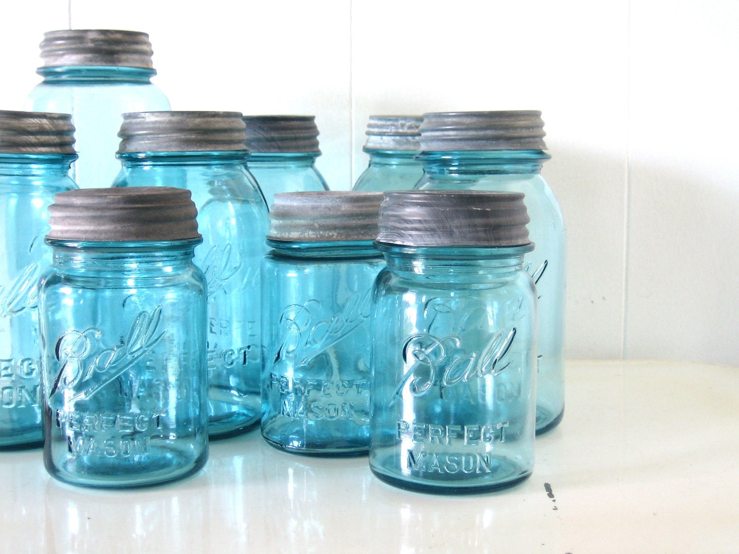 Blue Mason Jar Collection