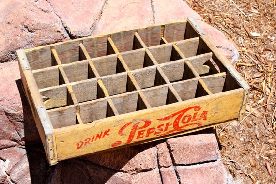 vintage bottle pepsi crate Cola Antique Etsy Vintage findingfun on Pepsi Crate by