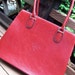 Vintage Valentine red PRADA Replica faux leather purse handbag copy