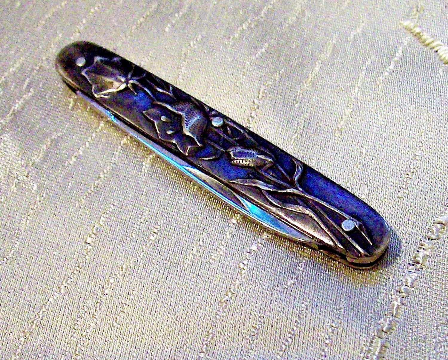 Ladies fancy silver pocket knife vintage J. A. Henckels