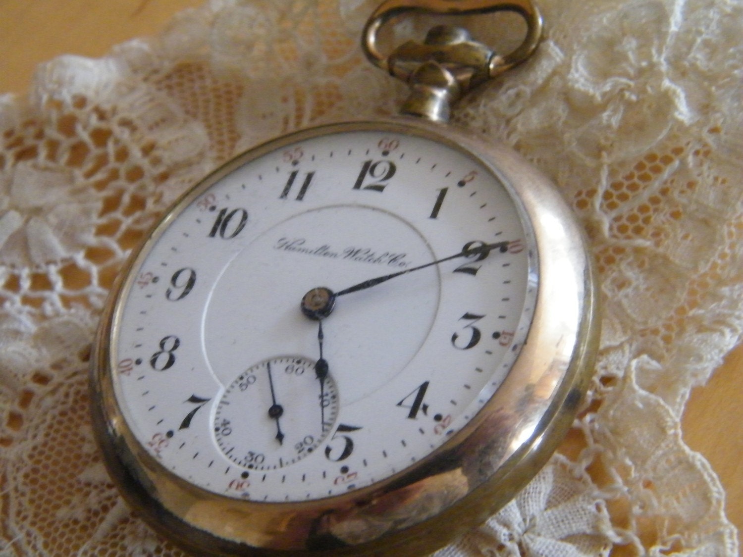 18001900's Gold Hamilton Watch Co. Railroad Pocket Watch