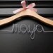 custom personalized wooden baby child children's dress hanger for will you be my flower girl christening or shower