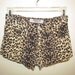 Vintage Leopard Print Cutoff Shorts Grunge XS
