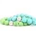 Lime Green Gemstone and Sterling Silver Stacking Bracelet: Belize