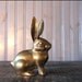 Brass Bunny Rabbit // Solid Brass Paperweight