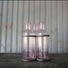 Glass Purple Bottles // Silver Caddy