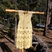 WOW ITS SPRING Clamhell Dress in yellow cotton