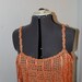 Little Peach Crochet Fringe Top Size Medium