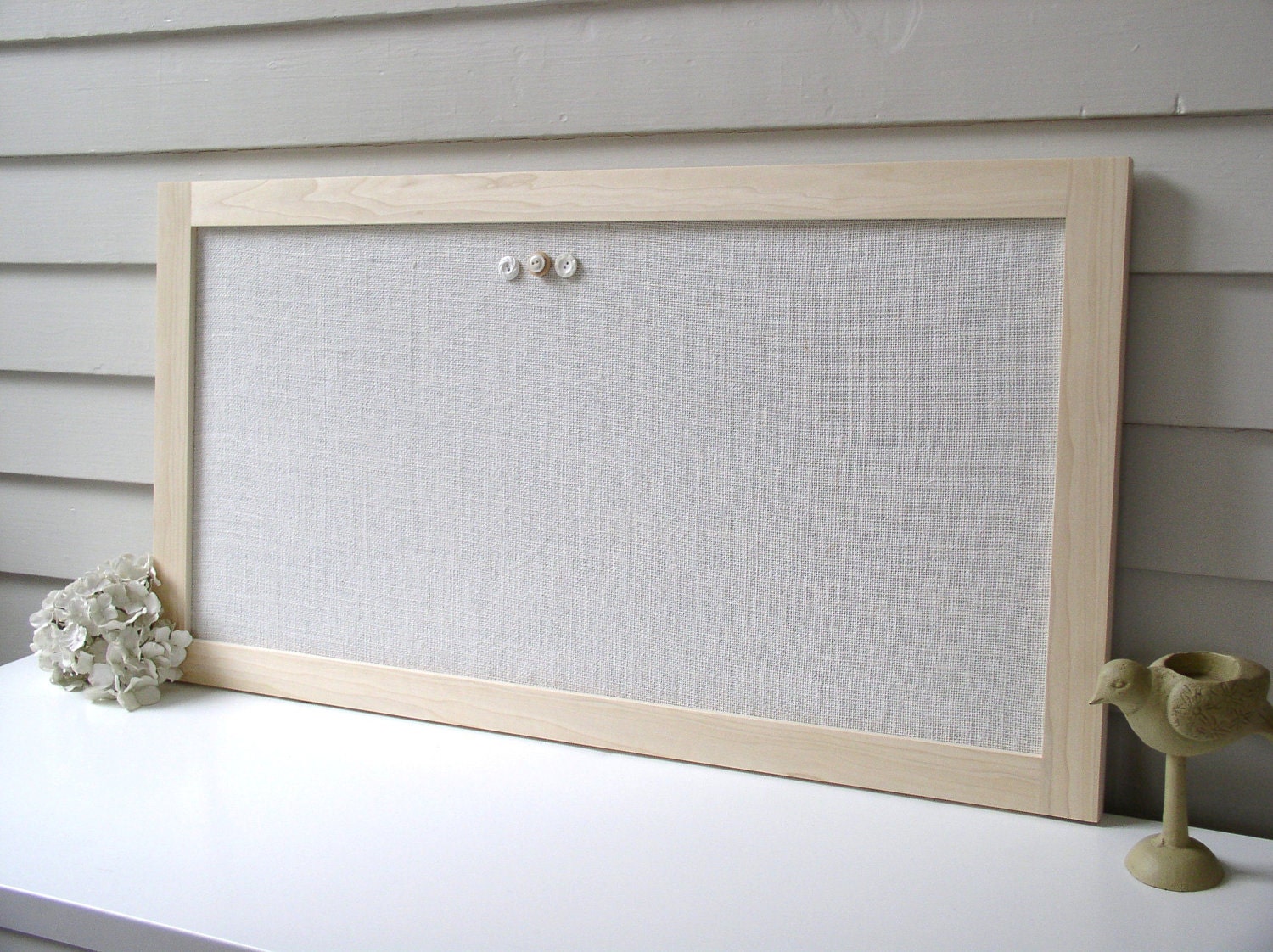 Modern Bulletin Board Scandanavian Style Framed