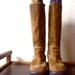 Vintage Frye Boots / Suede Leather / Size 8 / Chunky Heel