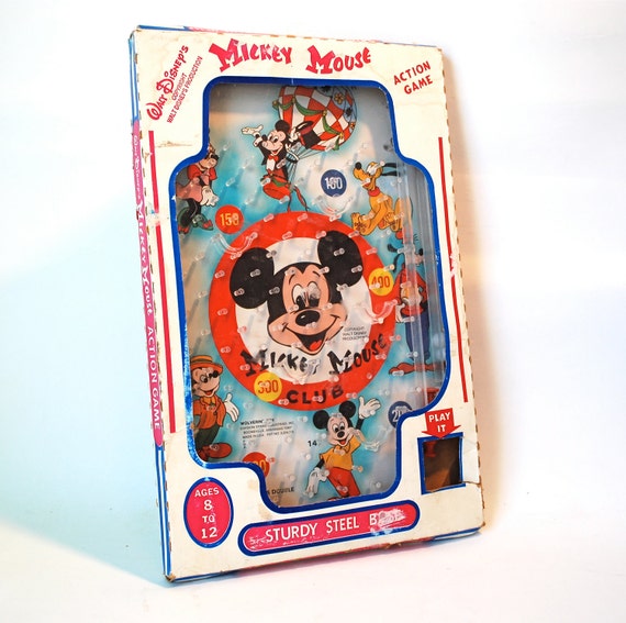 Items similar to Mickey Mouse Pinball Bagatelle by Wolverine in Original Box on Etsy