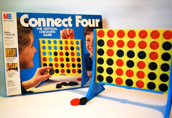 Vintage Connect Four Game by Milton Bradley