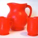 Vintage Kool Aid Pitcher & Cups Oh,Yeah