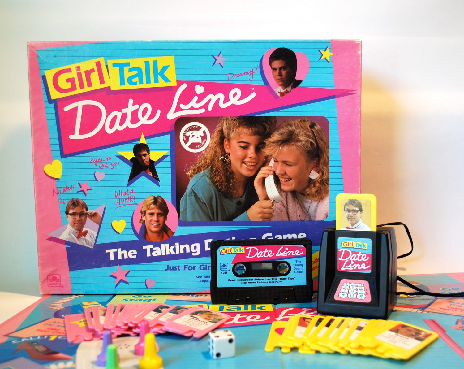 Girl Talk Date Line Board Game Totally 80's