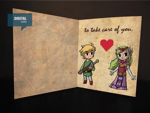 New 77 Zelda Valentines Day Card
