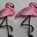 Reserved for Catherine PINK FLAMINGO APPLIQUE