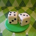 Casino Cupcake Toppers - Edible Fondant Toppers - Set of 12