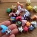 Grab Bag of Origami Hearts and Stars, set of 50. Party Favor, Sample Bag, Assorted Paper Designs, Party Supplies.