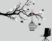 Vinyl Wall Decals Nursery White Tree Branch by ModernWallDecal