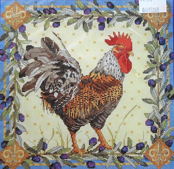 Nancy Rossi Bucilla Rooster 42978 Counted Cross Stitch KIT