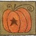 Artful Offerings PUMPKIN PANACHE Pumpkins Autumn HARVEST Punchneedle Embroidery Pattern Template