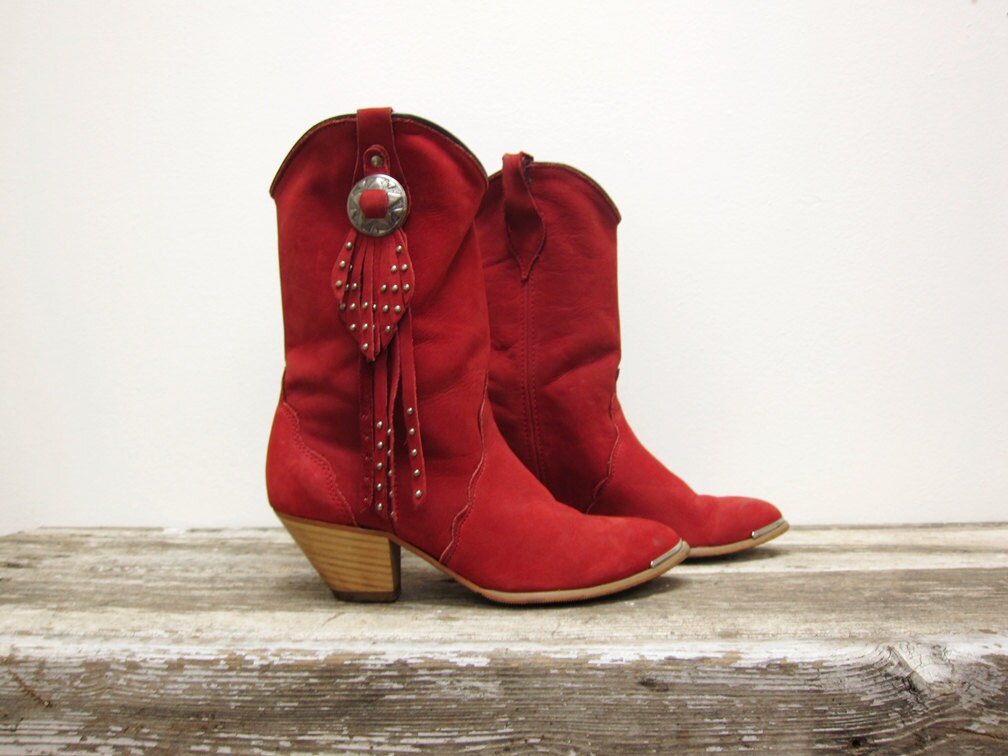 red cowboy boots for sale