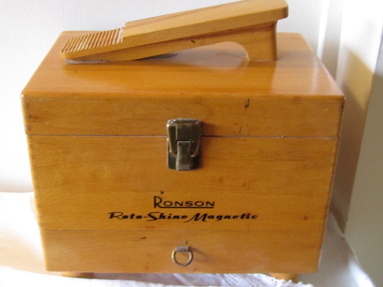 ronson shoe shine box