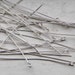 25 pcs EXTRA LARGE Silver Plated Eye Pins F 20 018