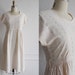 1940s Dress / 40s Cotton Dress / Eyelet Lace 1940s Dress / Vintage Fashion