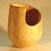 Tall Ash wood bowl, 6 in dia x 8 in ht