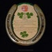 Horseshoe Art Vintage Luck Poem Four Leaf Clover Shamrock Good Luck Wall Art 32