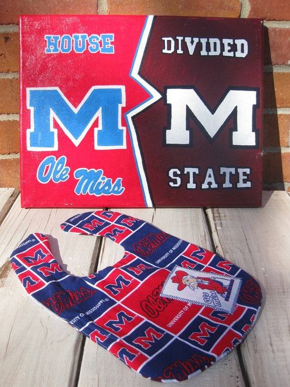 Items similar to House Divided College Football Ole Miss Mississippi