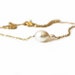 Mother and Child Necklace - Simple Pearl Necklace, Mother Daughter Jewelry